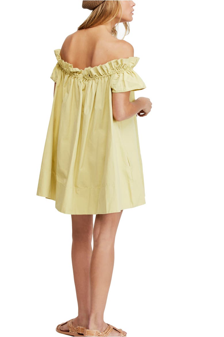 Sophie Off the Shoulder Minidress, Alternate, color, CHARTREUSE