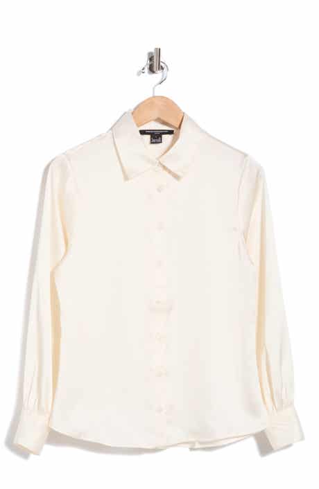 Satin Button-Up Shirt