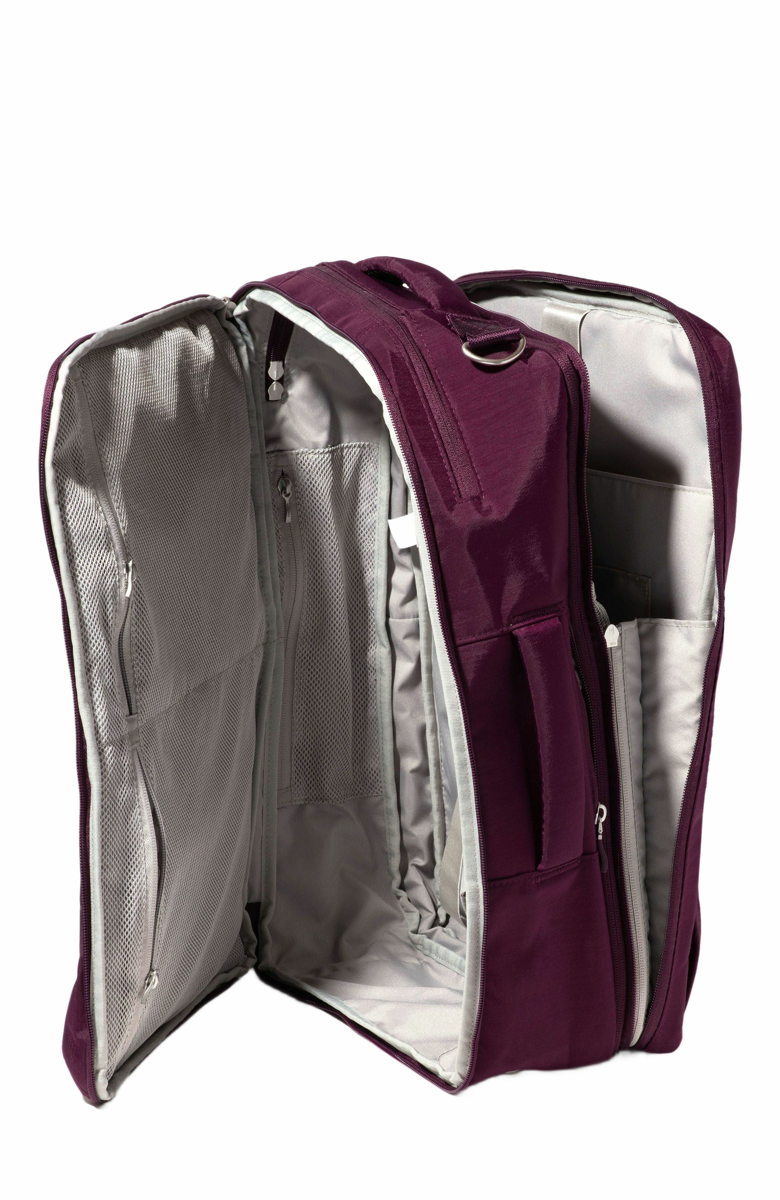 Modern Convertible Travel Backpack, Alternate, color, MULBERRY