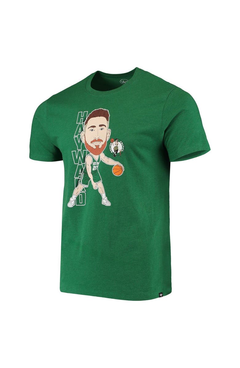 '47 Men's '47 Gordon Hayward Heathered Kelly Green Boston Celtics Bobblehead T-Shirt, Alternate, color, Green