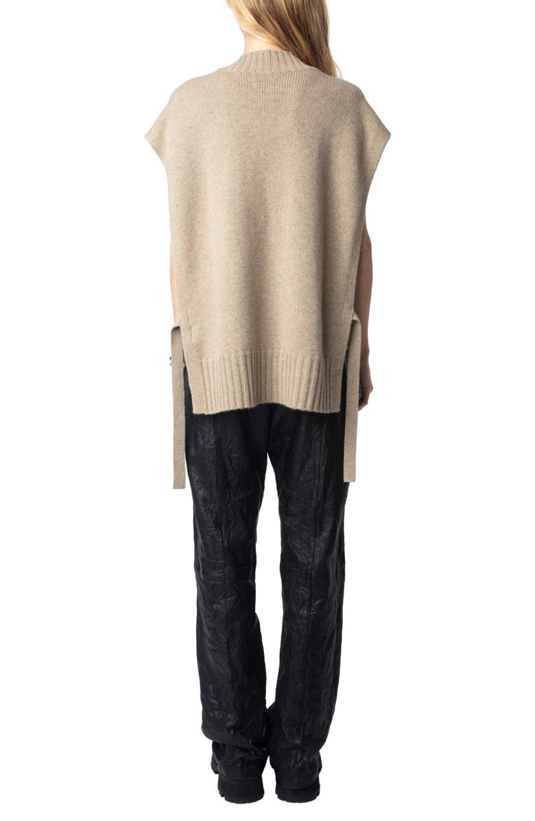 Zadig & Voltaire Maddy Cashmere Sweater Vest, Alternate, color, 