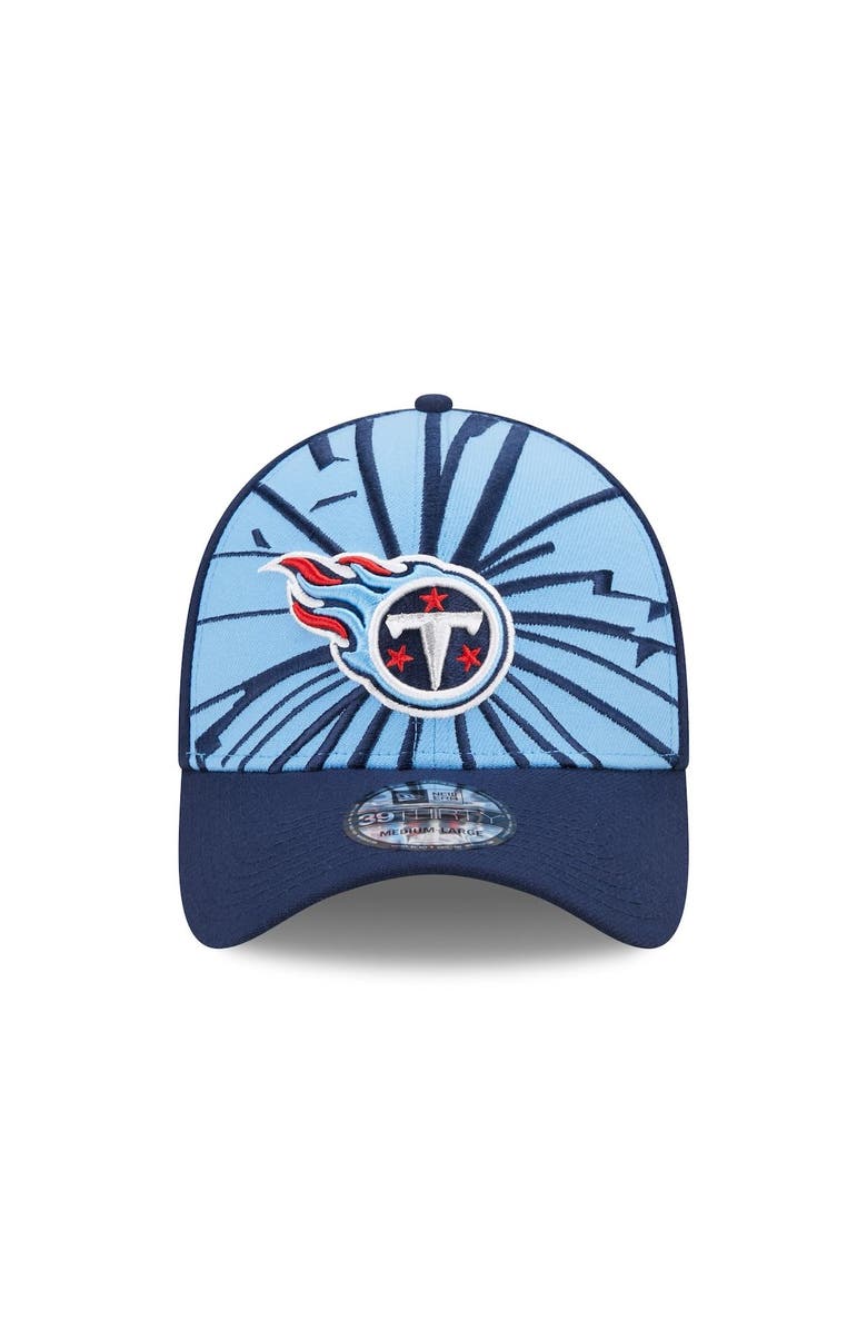 New Era Men's New Era Light Blue/Navy Tennessee Titans Shattered 39THIRTY Flex Hat, Alternate, color,