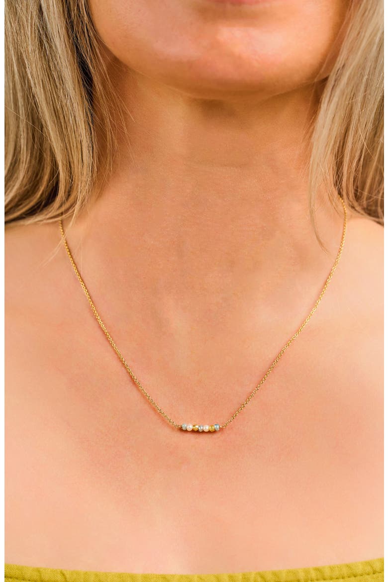 Luna Bar Pendant Necklace, Alternate, color, GOLD