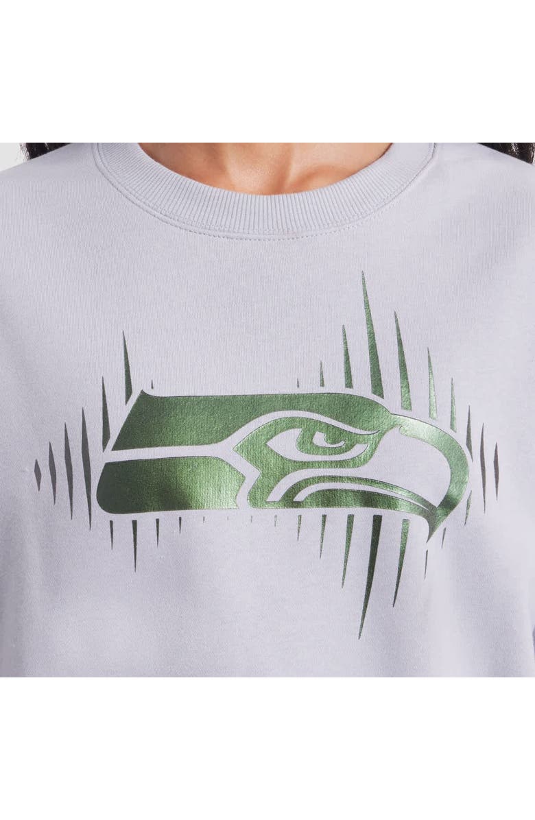 Nike Women's Nike Wolf Gray Seattle Seahawks 2025 Rivalries Collection Oversized Phoenix Fleece Sweatshirt, Alternate, color, Gray