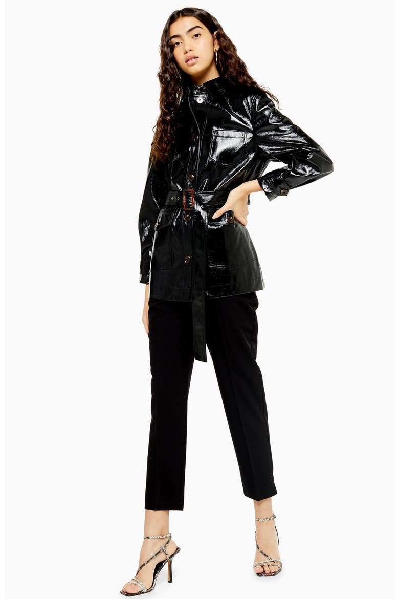 Casey Belted Jacket, Alternate, color, BLACK