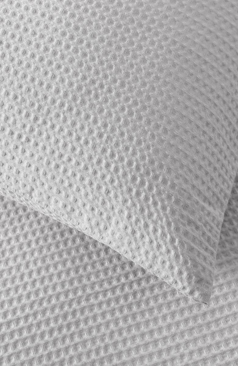 Vera Wang Waffle Piqué Comforter & Shams Set, Alternate, color, Moonlight Grey