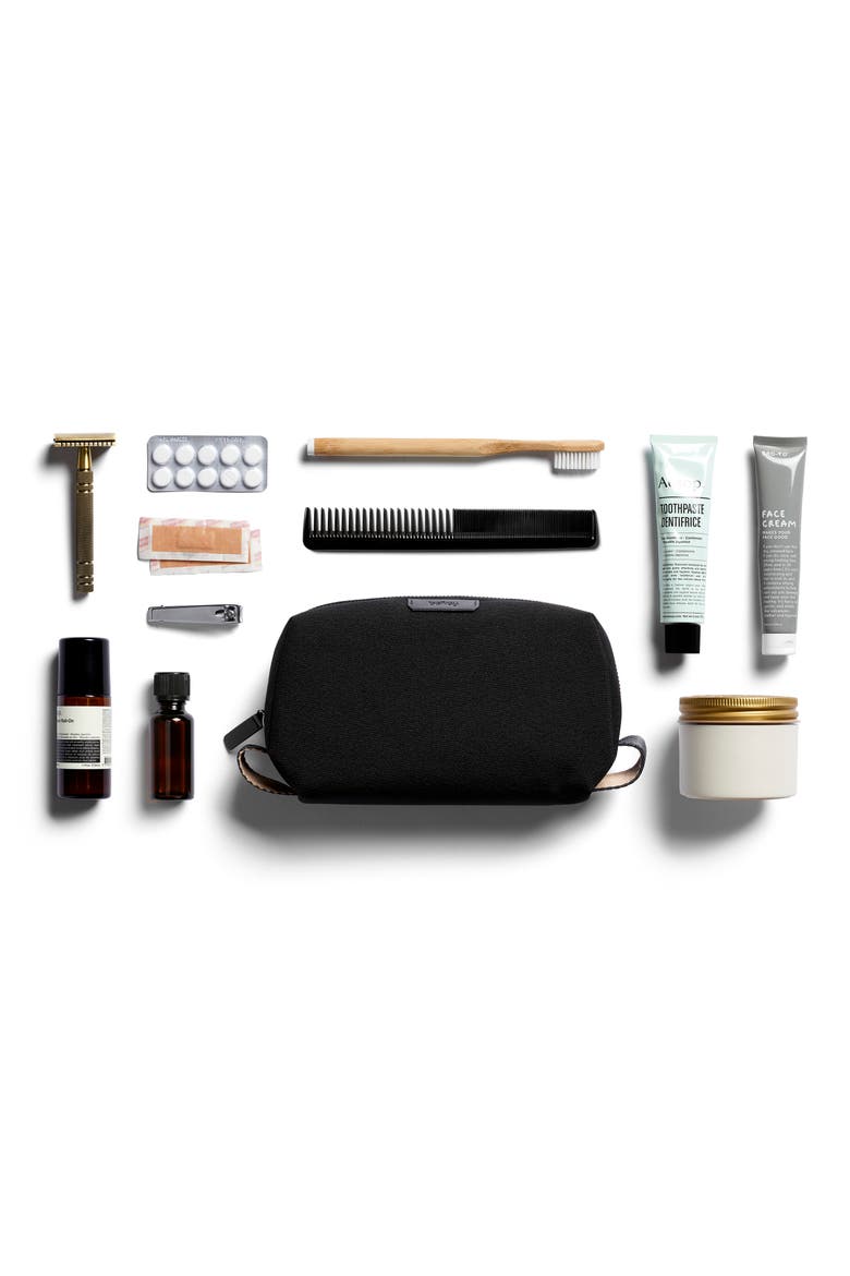 Canvas Dopp Kit, Alternate, color, BLACK
