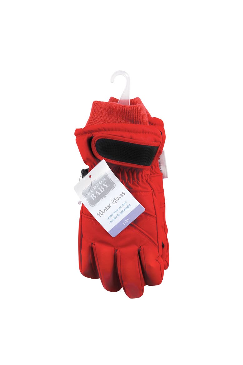 Snow Gloves, Alternate, color, Red