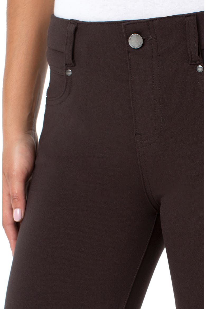 Gia Glider Knit Pull-On Pants, Alternate, color, JAVA