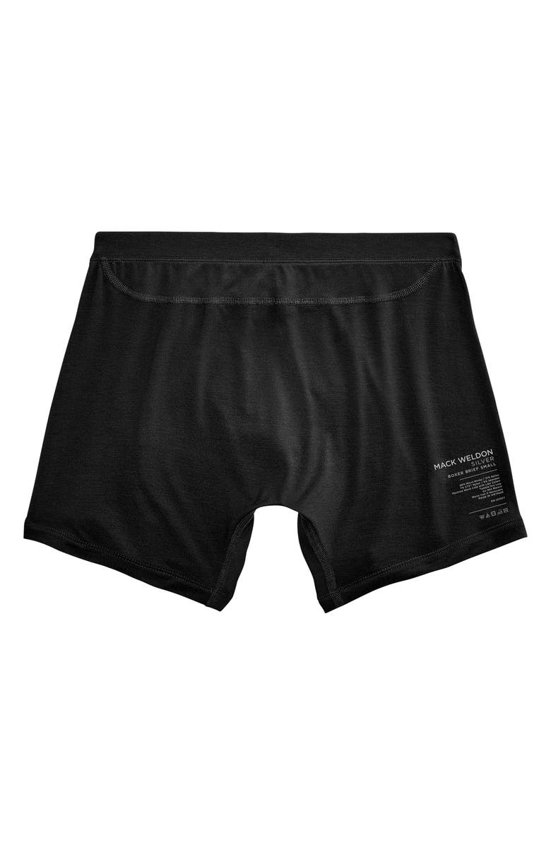 Mack Weldon SILVER HD Micromodal Boxer Briefs, Alternate, color, True Black