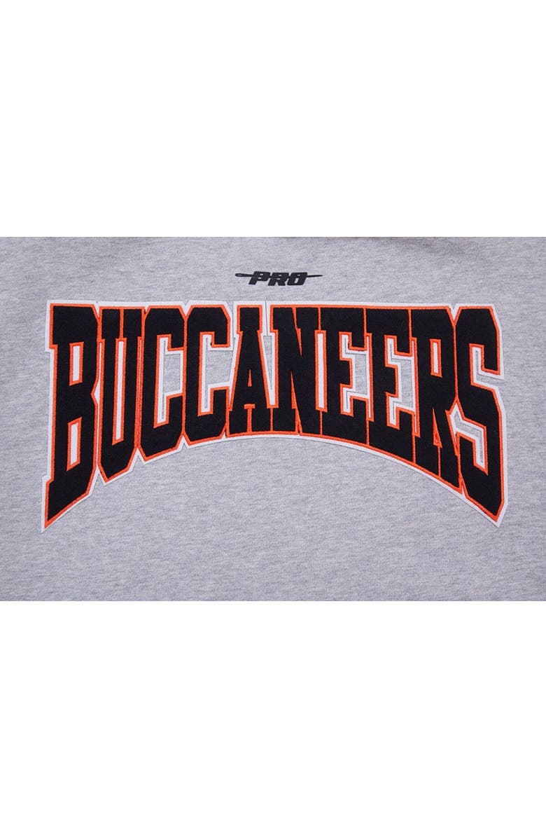 PRO STANDARD Men's Pro Standard Heather Gray Tampa Bay Buccaneers Crest Emblem Pullover Sweatshirt, Alternate, color, Heather Gray