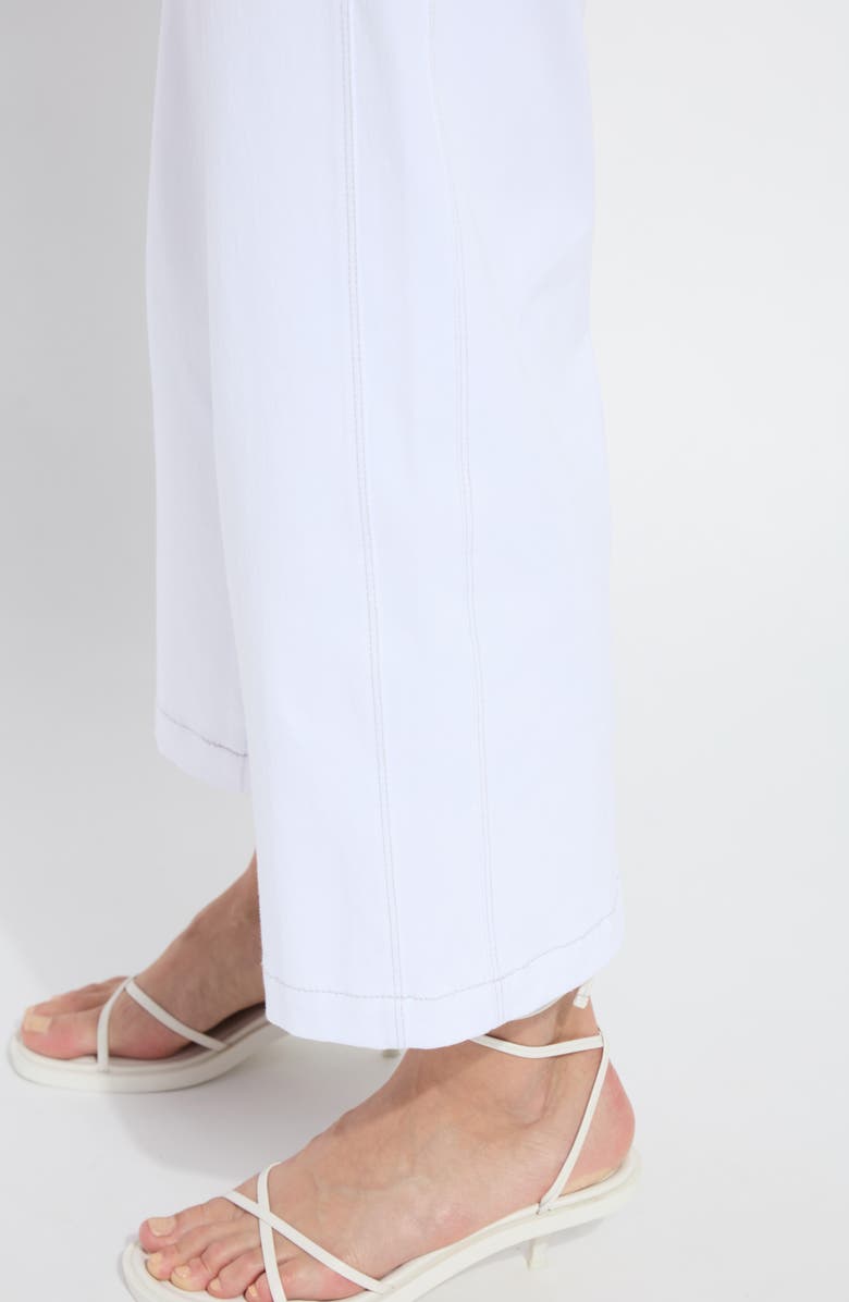 Lysse Layton Pull-On High Waist Crop Wide Leg Knit Jeans, Alternate, color,