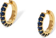 Nadri Crystal Huggie Hoop Earrings