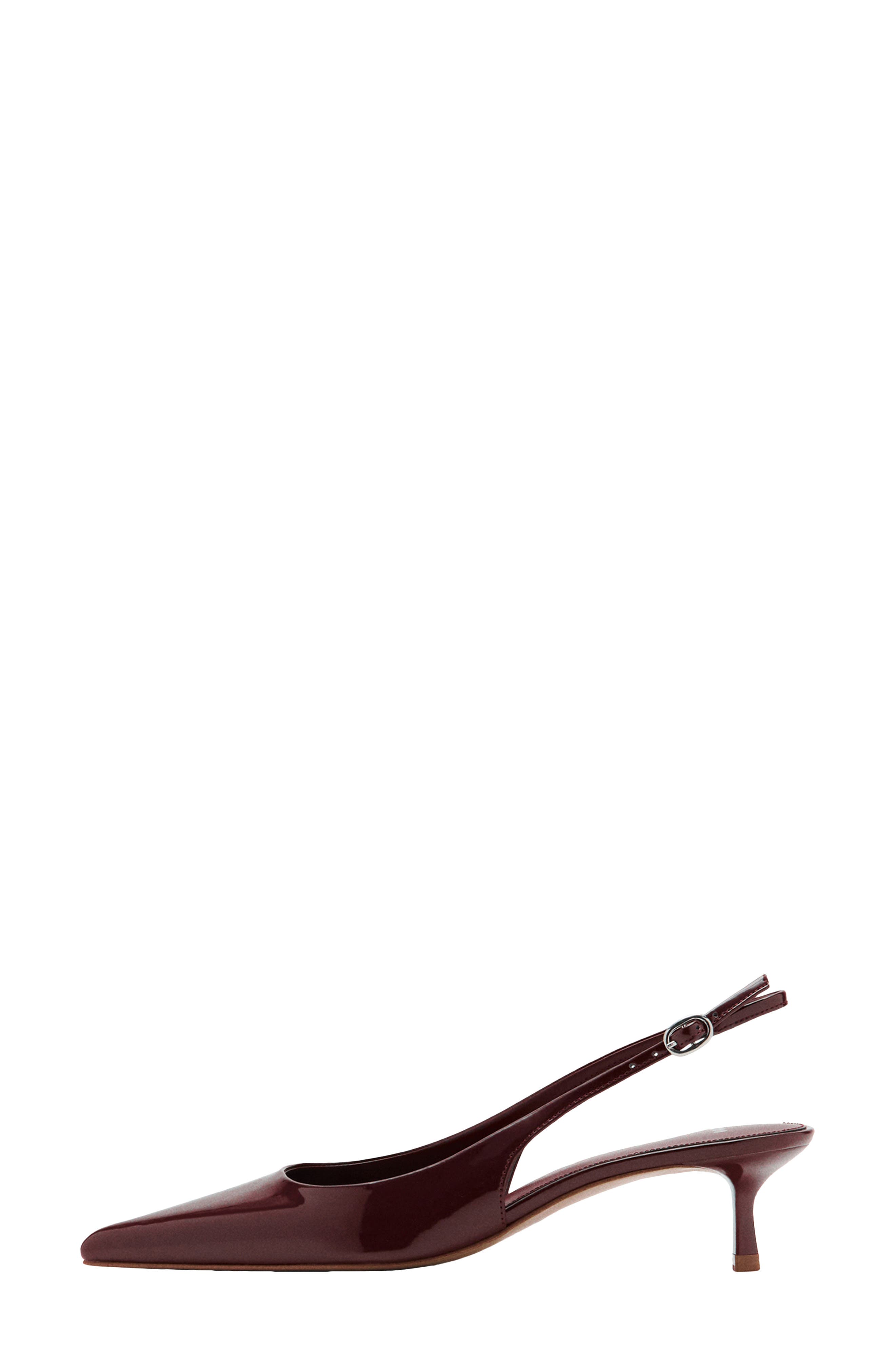Pointed Kitten Heel Pump, Alternate, color, BURGUNDY