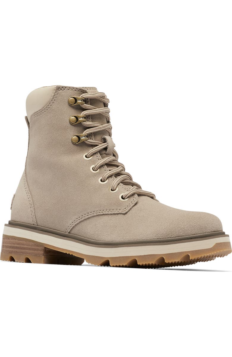 SOREL Lennox Waterproof Lace-Up Boot, Main, color, Omega Taupe/ Gum 2