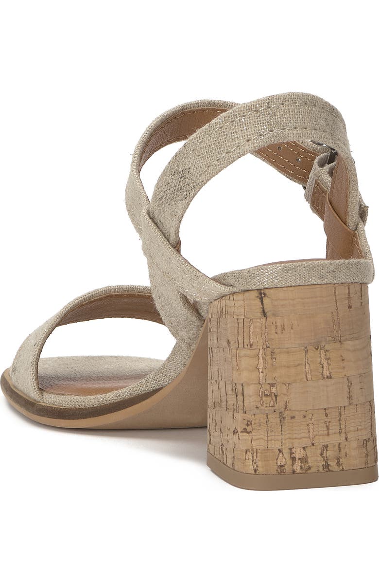Lucky Brand Hallia Ankle Strap Sandal, Alternate, color, Natural/ Platino