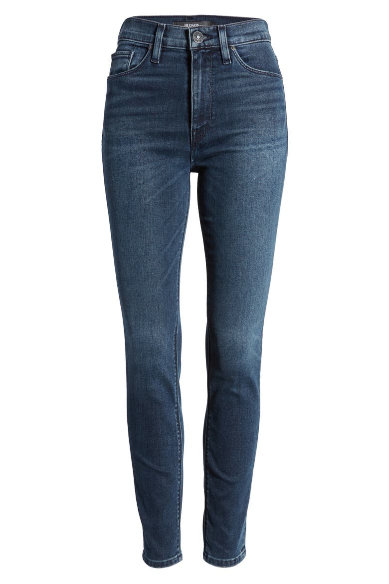 Barbara High Waist Ankle Super Skinny Jeans, Alternate, color, GAMBIT 2