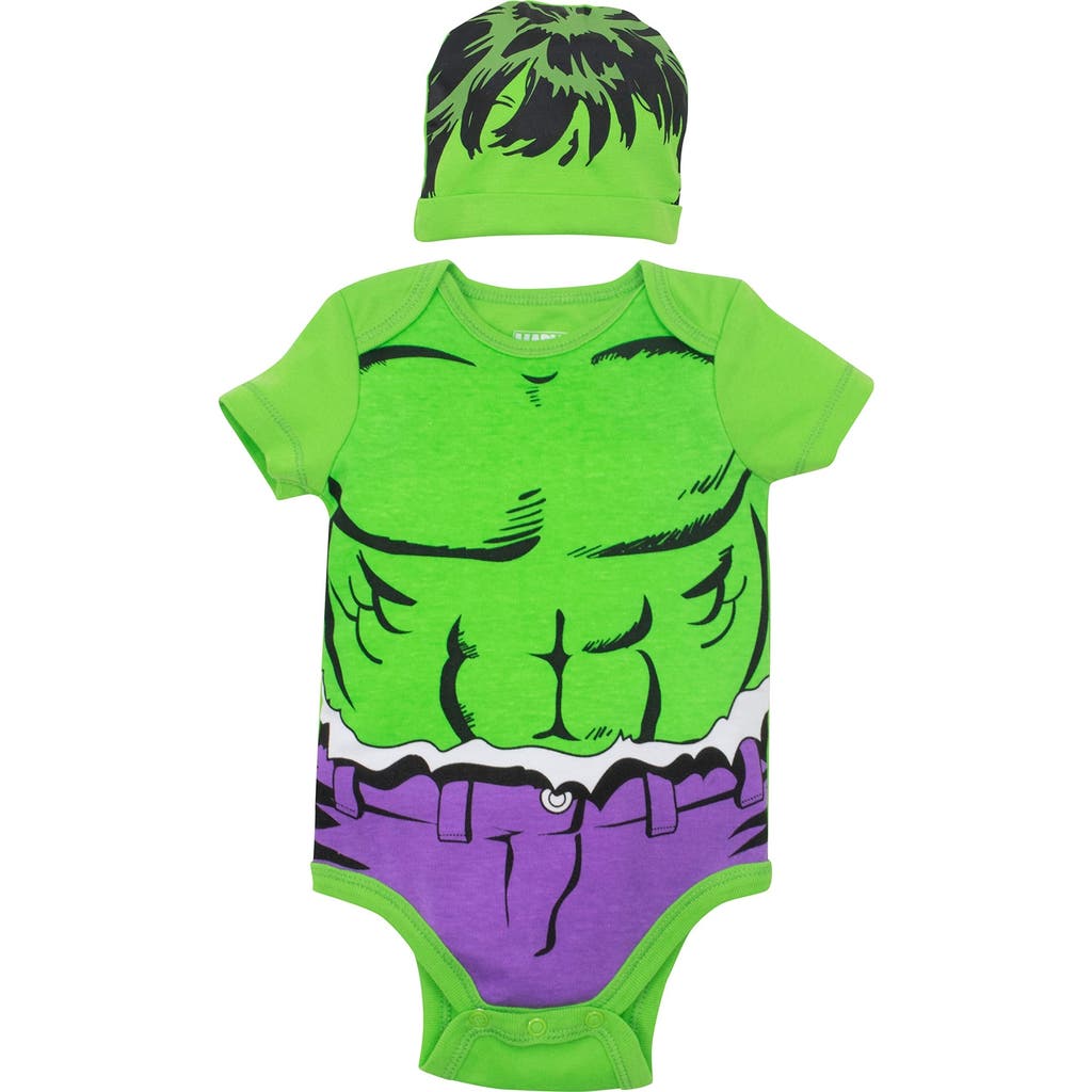 Marvel Avengers Bodysuit & Hat Set in The Hulk Green  product