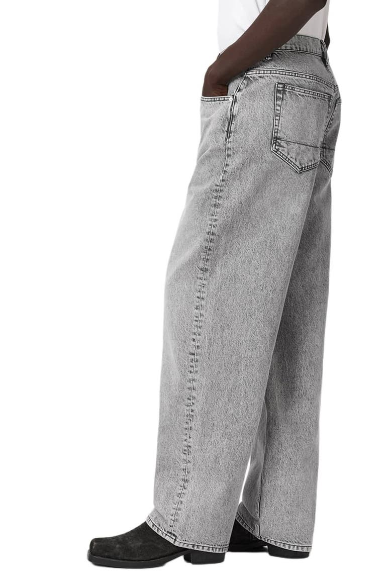 Rivet Sloch Straight Leg Jeans, Alternate, color, WASHED GREY
