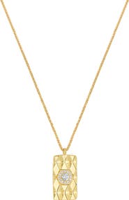 Bony Levy Cleo 18K Yellow Gold Diamond Tag Pendant Necklace