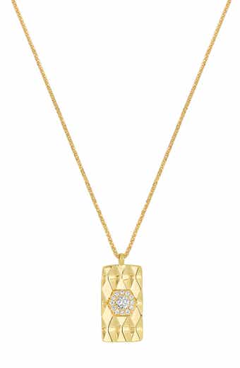 Bony Levy Cleo 18K Yellow Gold Diamond Tag Pendant Necklace