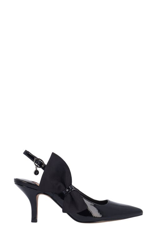 J. Reneé Rowin Slingback Pointed Toe Pump In Black