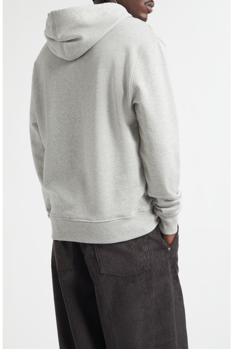 Embroidered Ami De Coeur Cotton Hoodie, Alternate, color, HEATHER ASH GREY