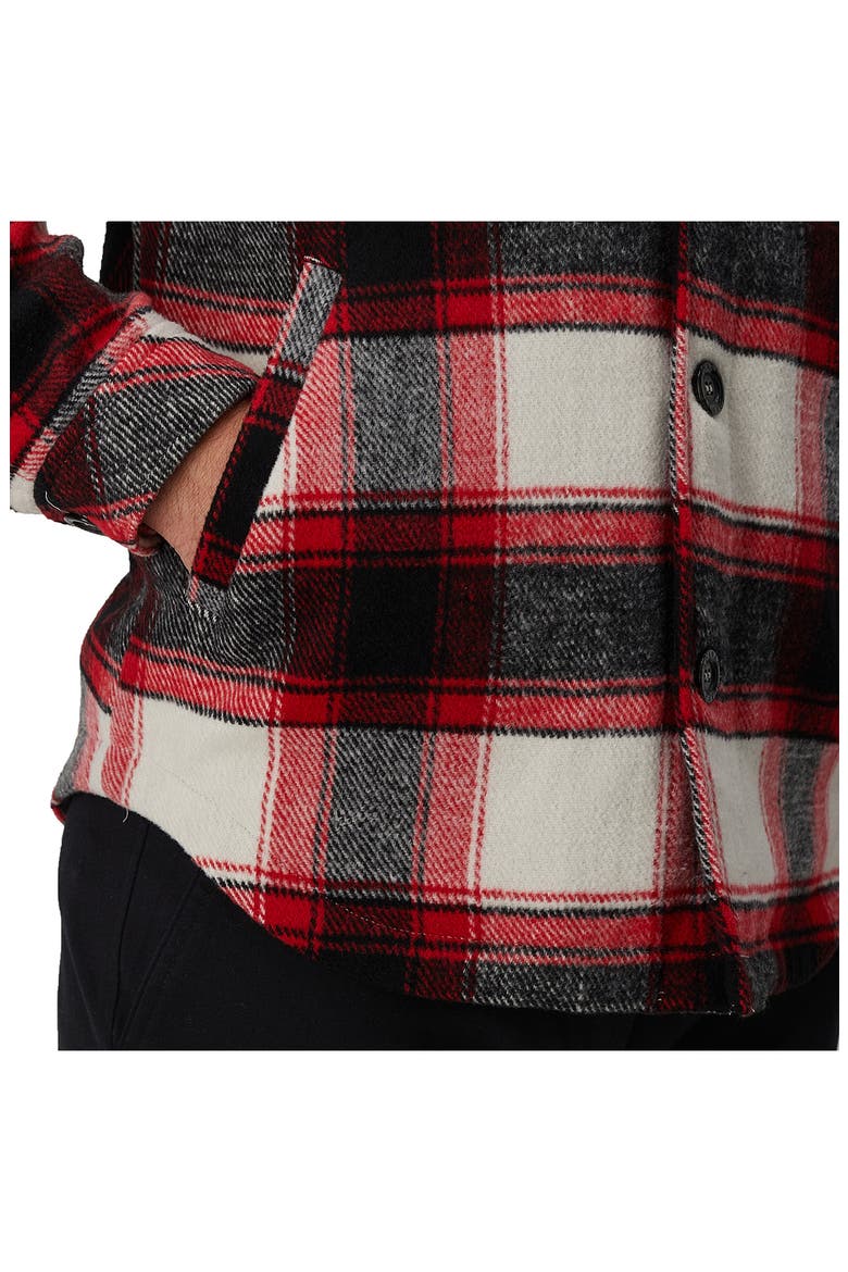 Buffalo Plaid Check Shirt Jacket, Alternate, color, RED