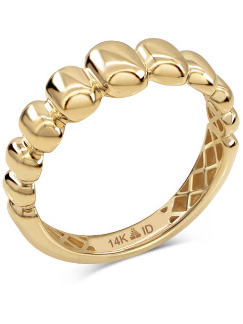 Devata Dome Puffy Ring In Gold