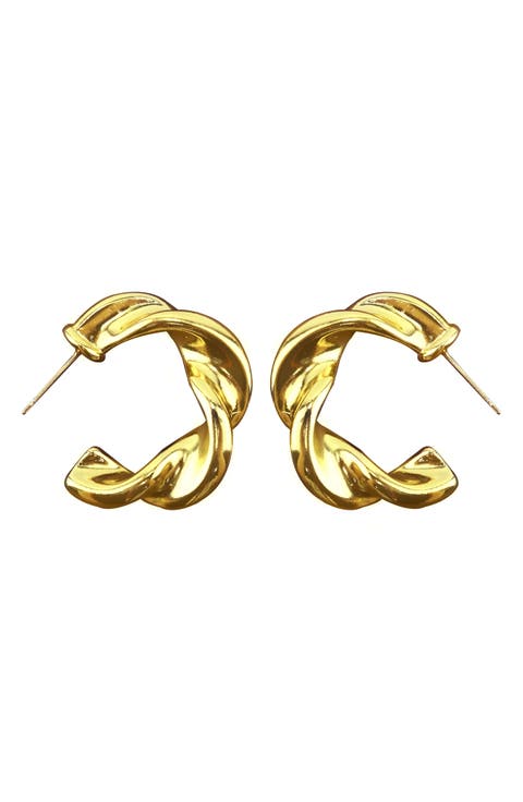 Twisted Hoop Earrings