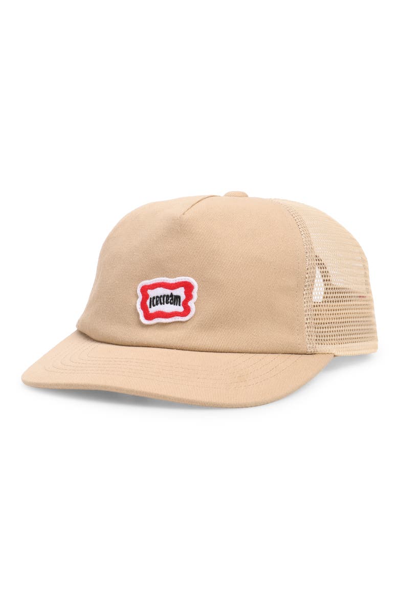 Staple Trucker Hat, Main, color, CANDIED GINGER