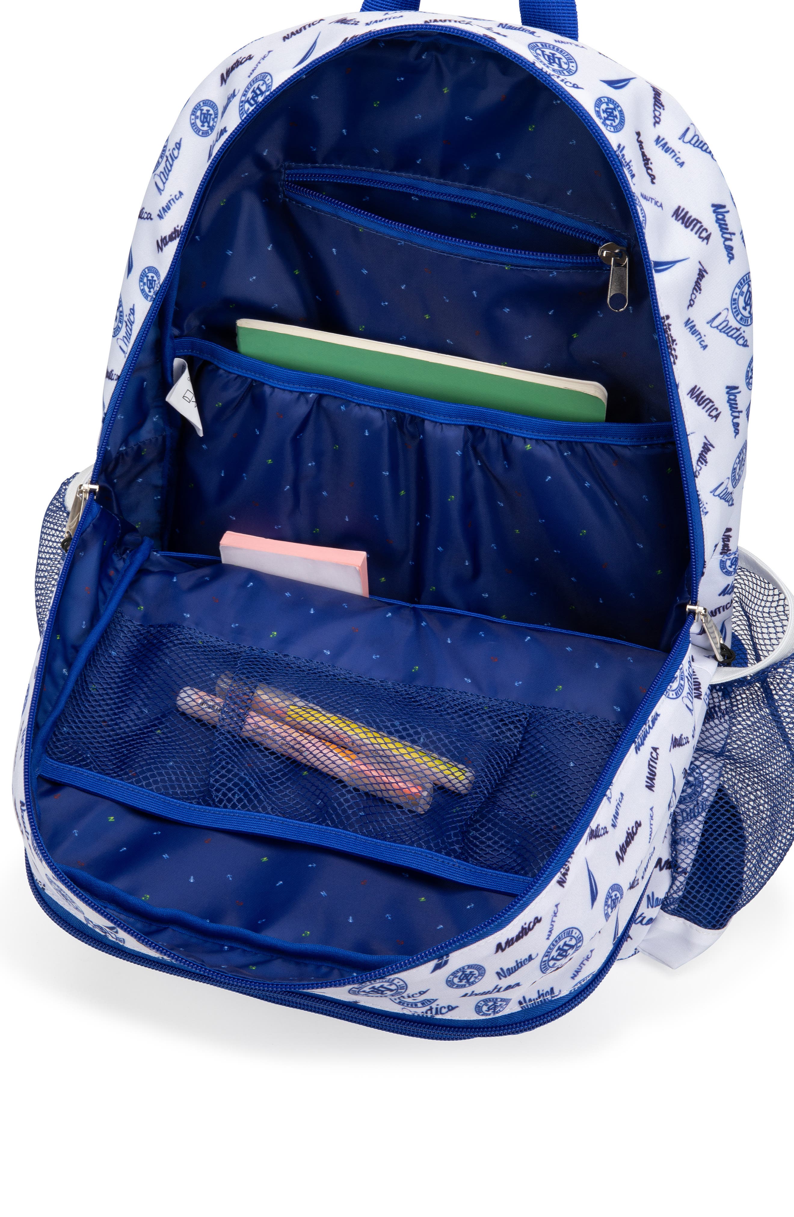 Nautica Varsity 17 Inch Backpack for Kids and Teens, Alternate, color, Varsity