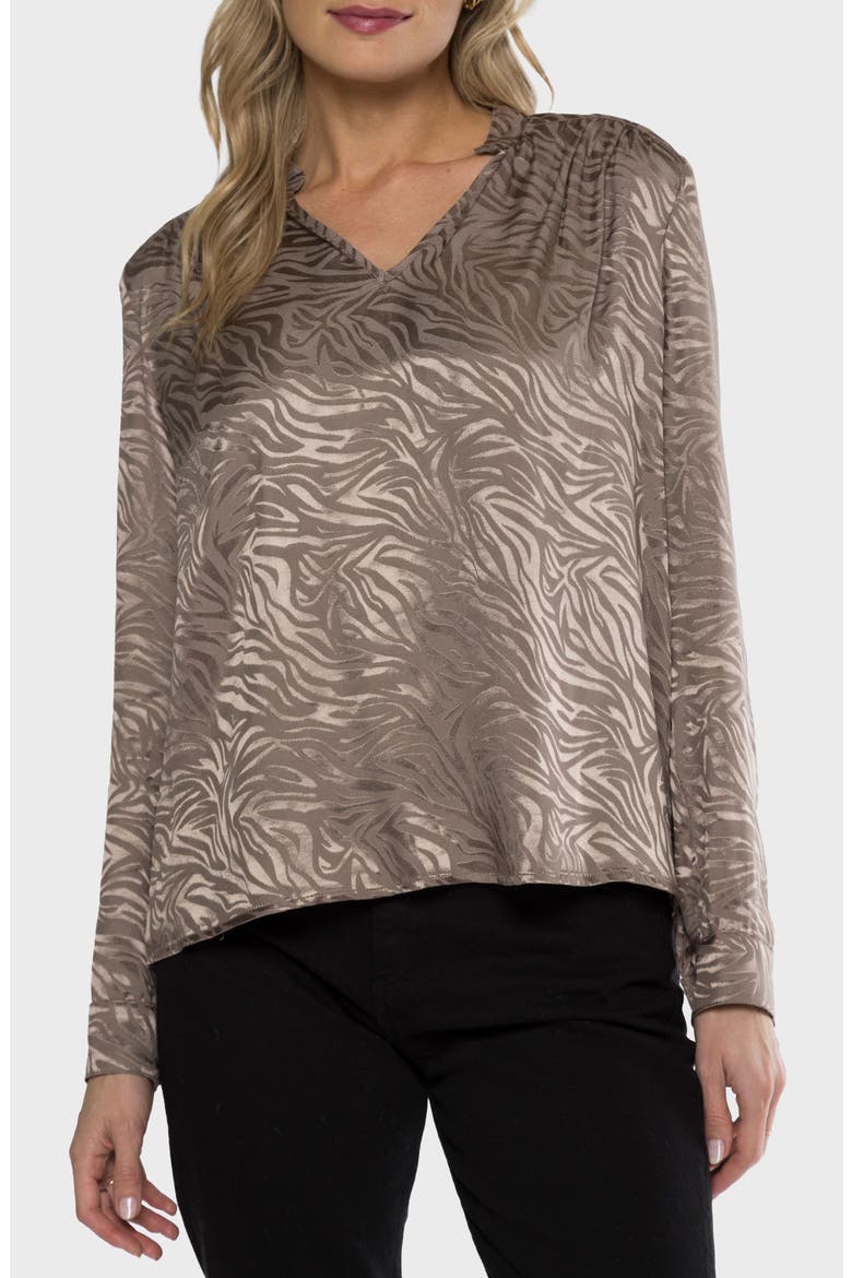 Kinzie Long Sleeve Top, Main, color, MOCHA