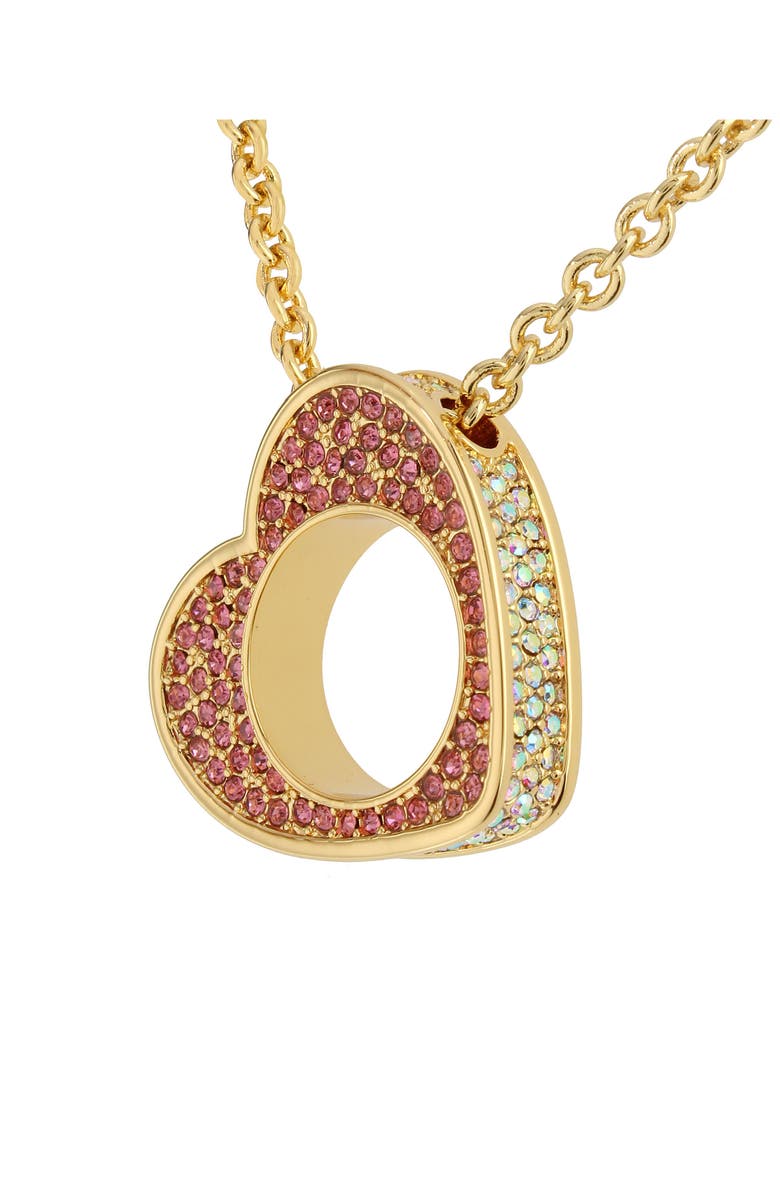 Kurt Geiger London Pavé Heart Pendant Necklace, Alternate, color, 