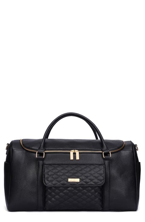 Monaco Faux Leather Travel Bag