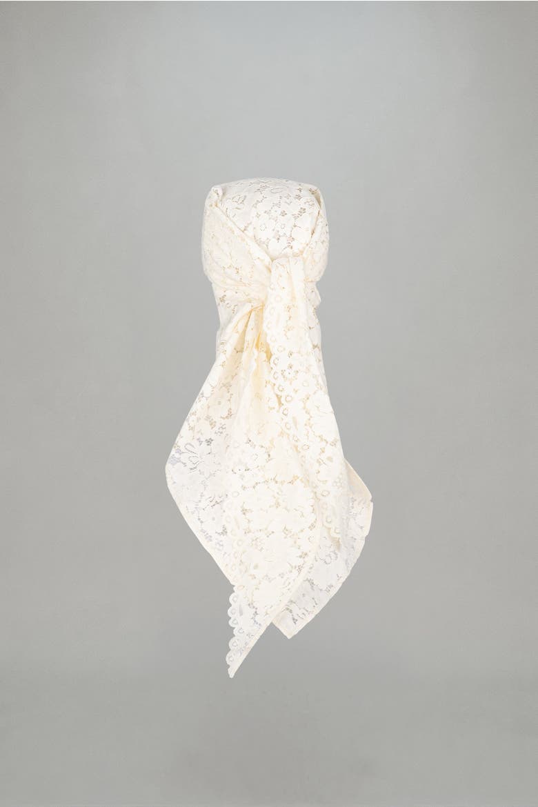 Catalina Head Scarf, Alternate, color, ivory