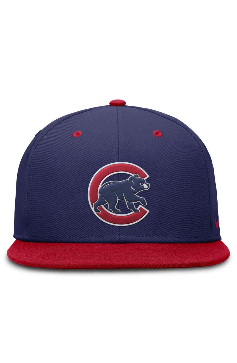 Nike Men's Nike  Blue/Red Chicago Cubs  True Primetime Two-Tone Performance Fitted Hat, Alternate, color, 