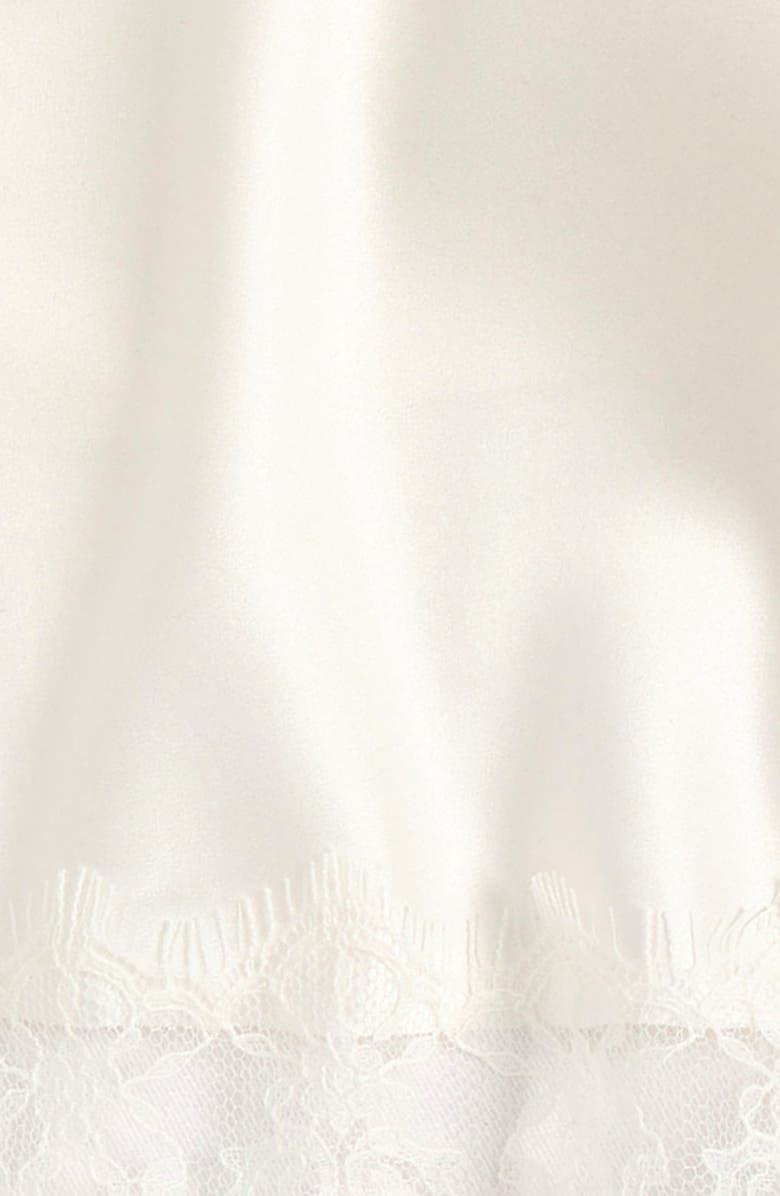 Jennifer Behr Lacianna Lace Silk Headscarf, Alternate, color, Ivory Charmeuse