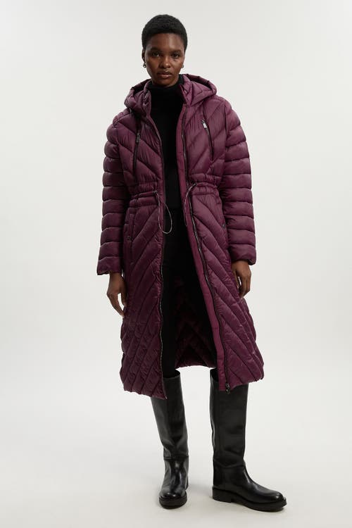 Karen Millen Lightweight Knee Length Packable Coat In Brown