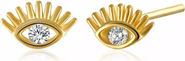 Spero London Eye Stud Earrings Sterling Silver