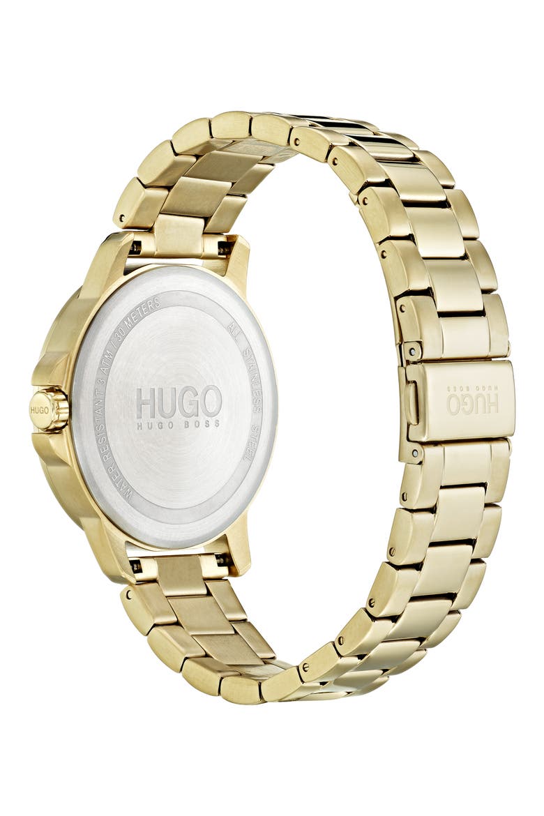 Bracelet Watch, 42mm, Alternate, color, GOLD