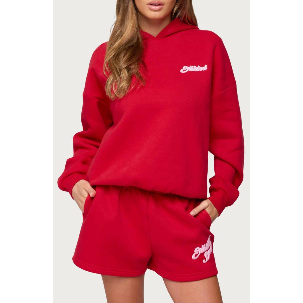 Edikted So Sporty Hoodie In Red