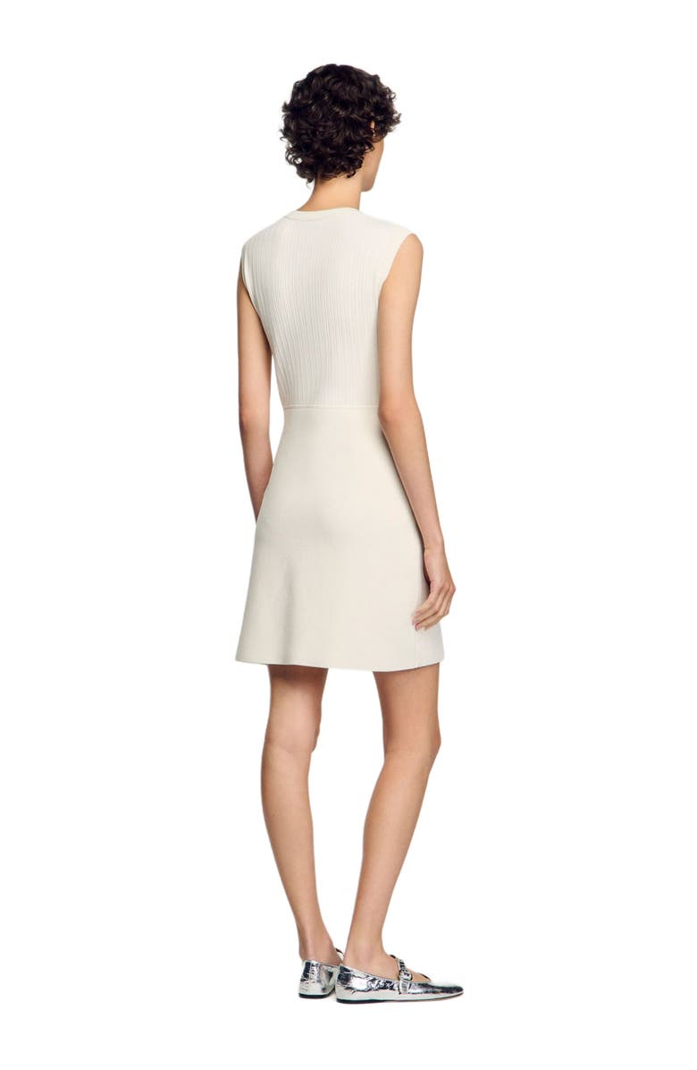 SANDRO Rib knit mini dress, Alternate, color, 