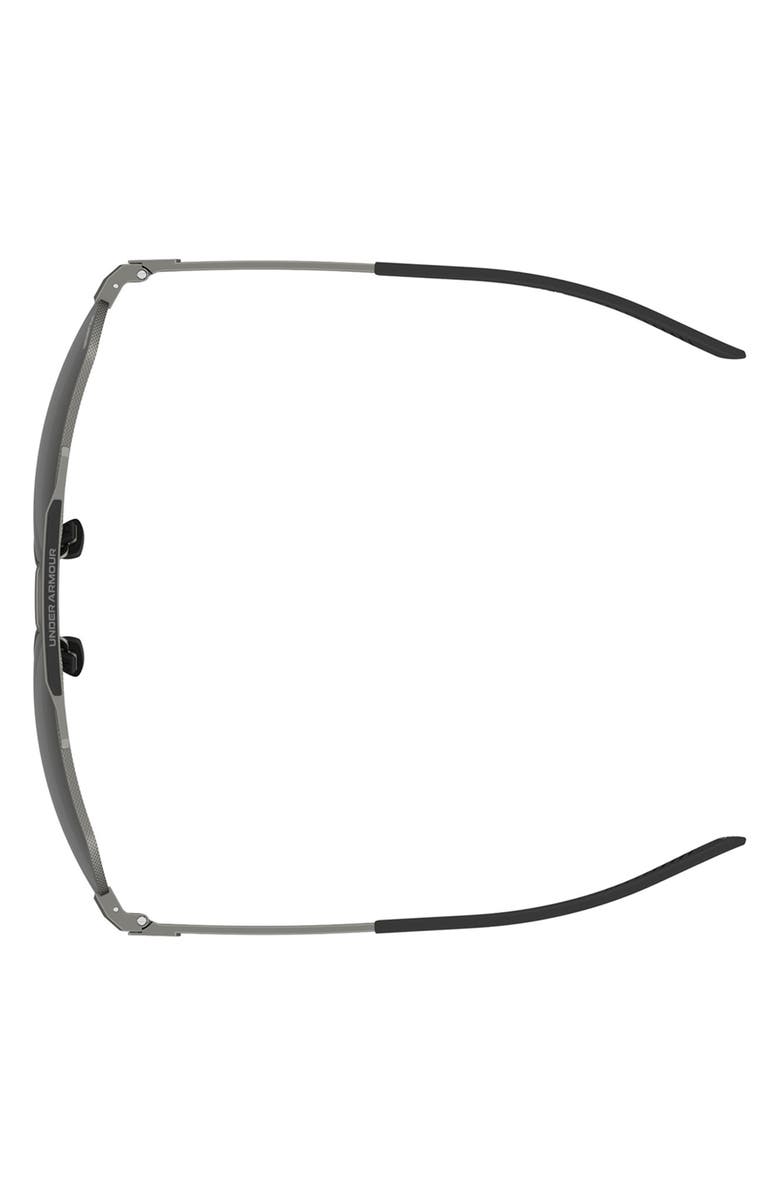 Under Armour Honcho Aviator Sunglasses, Alternate, color, Matte Dark Ruthenium Black