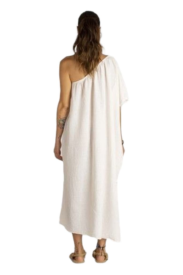 Sile One-Shoulder Dress, Alternate, color, Off White
