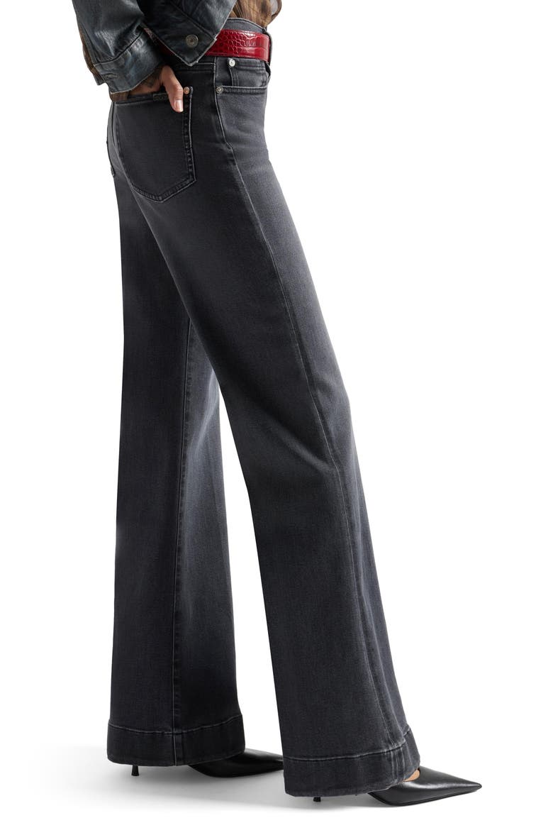 Modern Dojo High Waist Flare Jeans, Alternate, color, INKSTORM