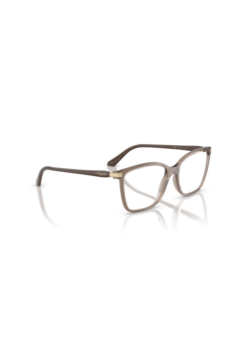 51mm Square optical glasses, Alternate, color, Brown