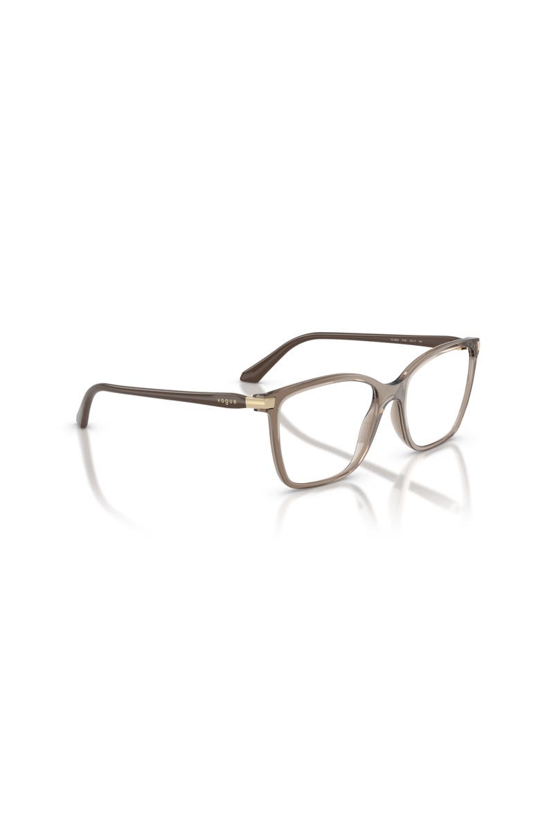 Vogue Eyewear 53mm Square optical glasses, Alternate, color, Brown