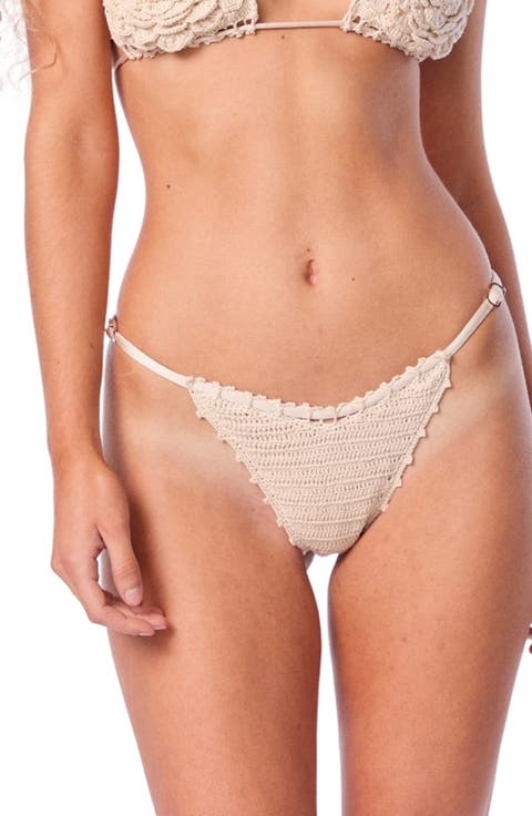 Rose Crochet Bikini Bottoms