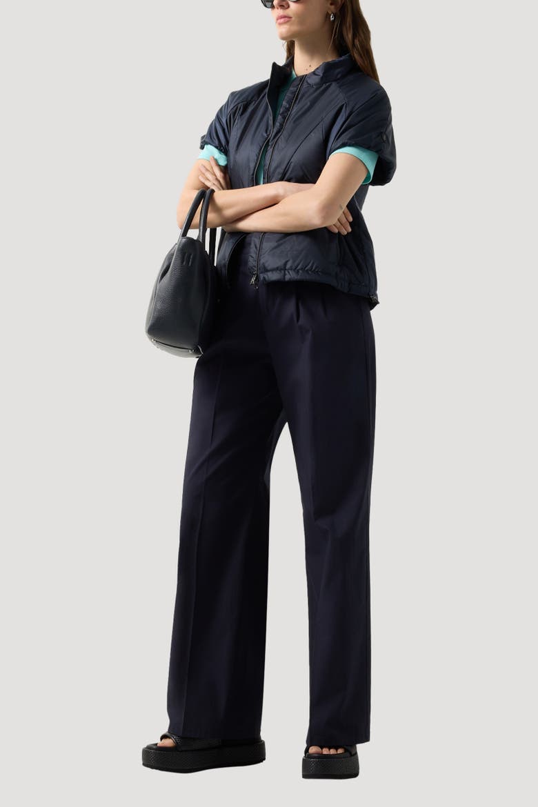Pleated Trousers Amy, Alternate, color, Navy blue